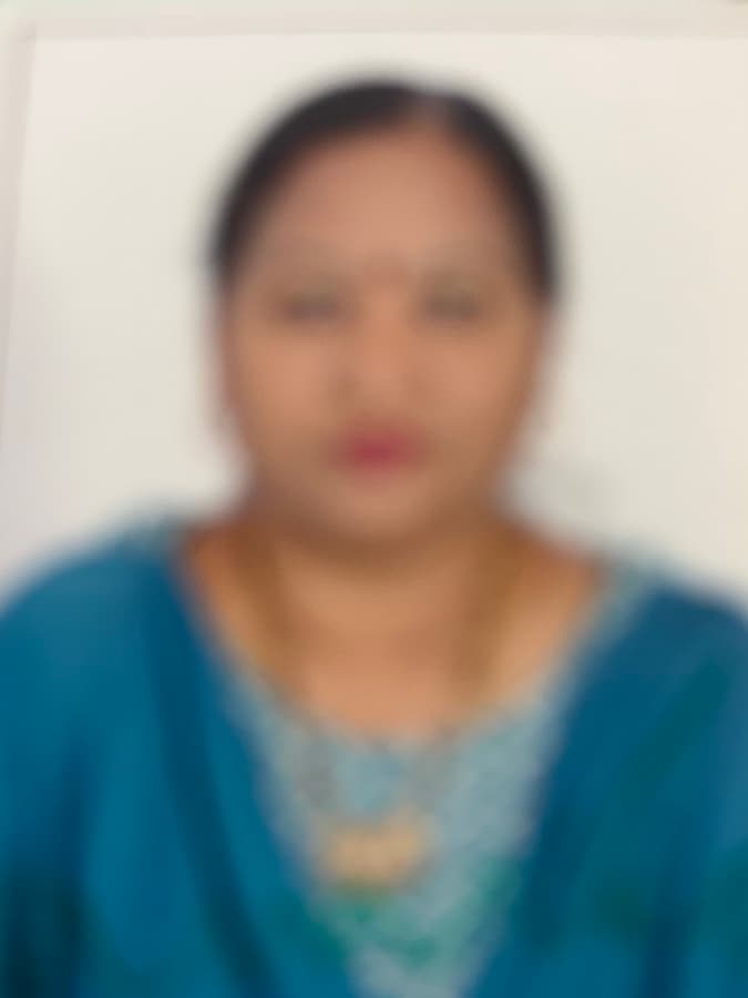 Photograph of K. Leela Lakshmi, Hindi teacher